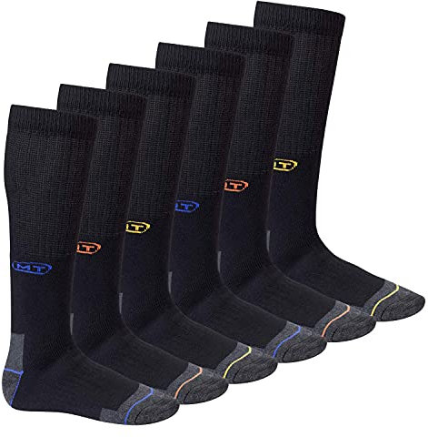 MT Herren Arbeits- und Freizeitsocken (6 Paar) Robuste Work Kniestrümpfe - Mix 43-46