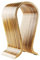 Wooden Wood Omega Headphone Stand, Gaming Headset Display, Headphone Holder Hanger (Zebra Wood)
