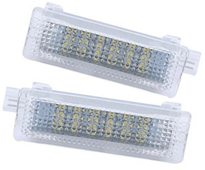 GOFORJUMP 2 STÜCKE 18LED Auto LED Kennzeichenbeleuchtung Tür Licht Lampe 12 V 200mA SMD3528 Für B/MW E81 E82 E87 E88 Canbus Fehler