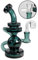 Blaze Glass Wasserpfeife, ÖL-Bong, OiL-Rig zum Verdampfen von Öl und Essenzen, RECYCLER-Bong | 19 cm, NS 14 (14,5mm) | aquamarin | robustes BOROSILIKATGLAS