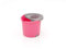 Smart-T-Haus Cubo Redondo con 3 Mini Ruedas + Escurridor, Rosa, 33 x 35 x 28 cm