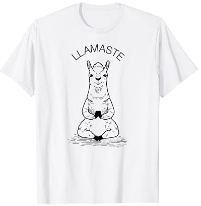 Llamaste Namaste Lama Alpaka Yoga Meditation T-Shirt