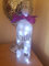 Personalised butterfly frosted light up bottle.