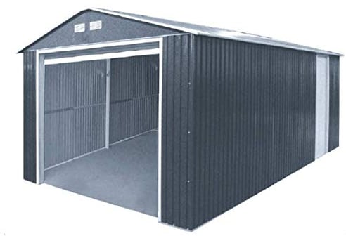 Duramax 54951 Verlängerung für Garage, Metall, 1,8 m, Dunkelgrau mit weißem Rand