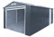 Duramax 54951 Verlängerung für Garage, Metall, 1,8 m, Dunkelgrau mit weißem Rand