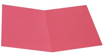 Alevar Einfache Mappe aus Pappe mit Sahne, 145 g, Format 25 x 34 cm, Farbe Rot, Packung mit 100 Stück