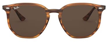 Ray-Ban Unisex Adults’ 0RB4306 Sunglasses, Blue (Striped Red Havana), 54.0