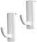 SOLUSTRE 2pcs Minimalist Plastic Headphone Hooks Stand, 2 Hooks, Wall Mount, 1 Pound Weight Capacity, Drywall Surface, Headphone Stand