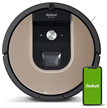 iRobot Robot aspirateur R974, Gris, Beige, contrôlé par Application, Compatible avec Google Home, Compatible avec Amazon