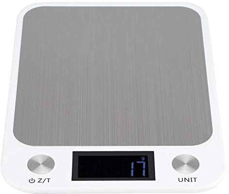 Digital Kitchen Scales ,10kg High Precision Ultra Slim Stainless Steel Food Scales with Large LCD Display Tare Function,Multifunction Electronic Weighing Scales for Ingredients,Coffee,Tea