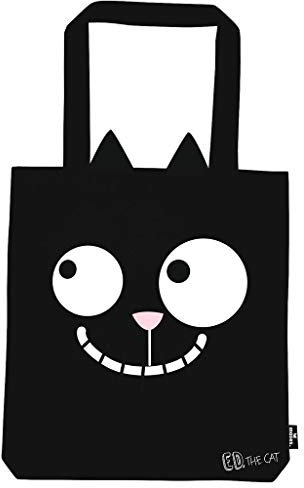 moses. Ed, the Cat Shopper Catitude | Tragetasche aus 100% Baumwolle | Stofftasche für Einkäufe, Büro oder Uni, 39 x 42 cm