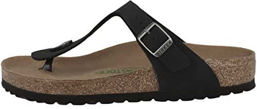Birkenstock Damen Gizeh Earthy Black Veg, Birkibuc Flip Flops, 37 EU