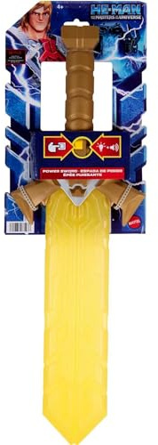 Masters of the Universe He-Man and Power Schwert, Lebensgroße Rollenspielwaffe von mit Lichtern & Sounds, Geschenk für Fans 4 Jahre älter, Multi, HDY33