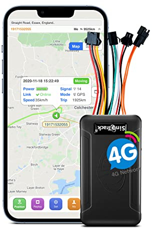 SinoTrack Car GPS Tracker, ST-906L 4G GPS Tracker localisateur de localisation en Temps réel, Appareil GPS de Moto de Voiture pour Camion Taxi Bus