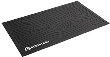 BURNHARD Grillunterlage Bodenschutzmatte 120 x 80 cm, Soft PVC Grillmatte, Feuerfeste Unterlage, Grillteppich, Outdoor BBQ Matte für Gasgrill