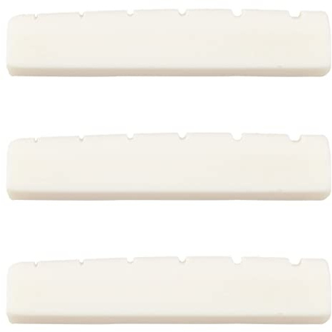 Lodokdre 3X Guitar Guitar Bridge Bone Bone Nut Saddle Acoustic Bridge Saddle