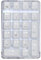 BOFLAX Pavé numérique mécanique avec interrupteur marron - de filaire - Boîtier en cristal - Rétroéclairé blanc - 21 mini pavé numérique