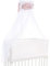 babybay Himmel Organic Cotton Royal mit Schleife passend für alle Modelle, rosé Glitzerpunkte gold