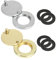 2 piezas de mirilla para puerta de seguridad en el hogar (oro, plata)