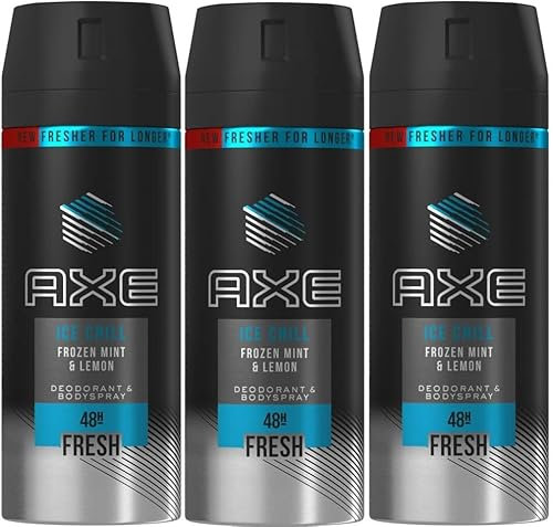 3 x Axe Deodorant Body Spray150ml - Ice Chill