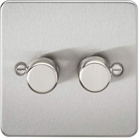 2G 2-way 10-200W (5-150W LED) Intelligent dimmer - Brushed Chrome