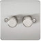 2G 2-way 10-200W (5-150W LED) Intelligent dimmer - Brushed Chrome
