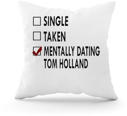Forsca Dating Tom Holland Dekorativer Kissenbezug mit Füllung für Sofa-Autokissen