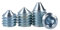 MS Beschläge Madenschraube M6 Fixierschraube Stahl verzinkt Türgriffschraube mit Spitze Türklinkenschraube Innensechskant Befestigungsschraube Kegelkopf DIN 914 (M6x6mm, 5, Stück)