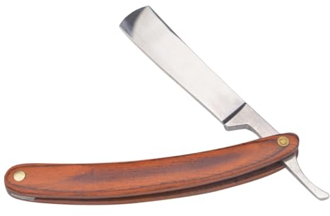 HAPINARY Vintage Rasierer Aus Edelstahl Und Holz Manueller Rasierer Mit Holzgriff Für Männer Mit Holzgriff