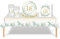 53 piezas de decoración de vajilla verde salvia para fiesta de cumpleaños número 18, mantel, platos, servilletas, vasos para él, ella, niños y niñas, decoraciones de mesa de cumpleaños y vajilla de