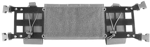 Peminkoo Taktisches Brust-Rig Rapid Expansion Thing 2 Weste Integriertes MOLLE Radio MAG Pouch Expander Wing Thing 1 Jagd Airsoft Zubehör (Grey)