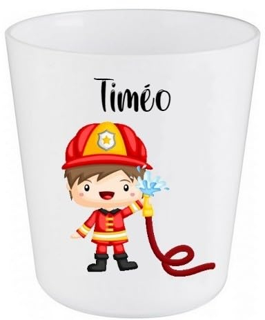Gobelet en Plastique pour Enfants | Gobelet Personnalisé avec Nom |Verre Plastique Incassable Personnalisé