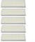 HEPA Filter und Seitenbürste Zubehör Set für Airrobo P20 Saugroboter Ersatzteile Waschbar Wiederverwendbar, 6 Hepa Filter