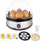 Cocedor de Huevos,350 W Cocedor huevos multifuncional,Eléctrico de Huevos con Capacidad hasta 7 Huevos - uevos blandos, medianos,- grado de dureza ajustable