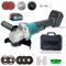 18V Akku-Winkelschleifer, Ersatz für Makita DGA452Z Akku Winkelschleifer, 125 mm, bürstenloser Motor, 11000 U/min, 2x 5,5 Ah Akku, 12 Zubehörteile,zum Schleifen