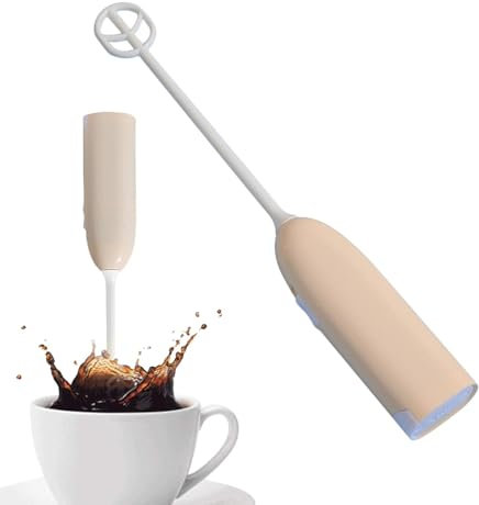 Espumador de leche portátil | Batidora eléctrica de leche en polvo | Batidora de bebidas eléctrica de mano ultrarrápida | Mezclador de fórmula para bebés | Varita espumadora y mezcladora de Matcha par