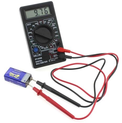 YUTONG Multimetro digitale tascabile tester fusibile auto tester tensione batteria multimetro elettronico accessori amperometro resistenza due tubi tre tubi con penna batteria