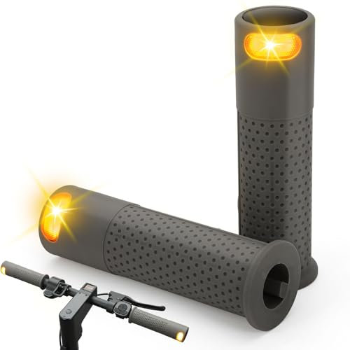 YINUOHUA E Scooter Blinker,Lenkerlicht Lenker mit Blinker Scooter Warnlenker Lenkerwarnleuchte Scooter Blinklicht Griff für 22mm Griff für Xiaomi M365 Pro Pro2 1s Ninebot G30 Handle Grip
