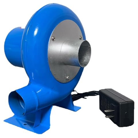 GBPLDMAQ Souffleur Barbecue 100W avec Régulateur de Vitesse, Souffleur Electrique pour Barbecue, Ventilateur Barbecue pour Camping en Plein Air, Pique-nique