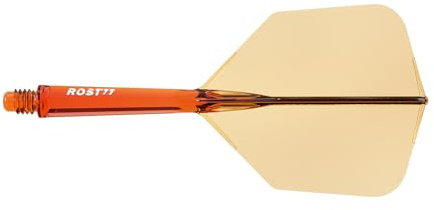 CUESOUL ROST 77 Integrierter Dartschaft und Flight, Big Wing Shape, 3er-Set (klare Farbserie)