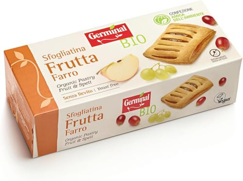 Germinal Bio Sfogliatina Frutta Farro - 200 gr, 4 (Confezione da 6)