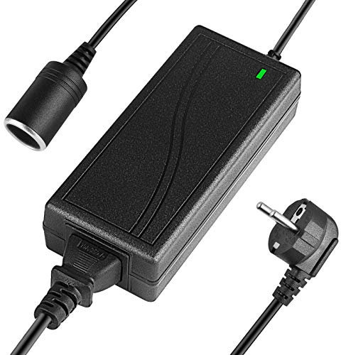 Shentian Auto Zigarettenanzünder Steckdose AC auf DC Adapter 240V bis 12V 5A Universal Autoladegerät Stromversorgung, Autoladegerät Konverter (12V5A)