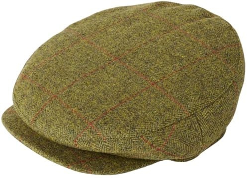 Failsworth Manor Wool Squire Cap in Pattern 554 - Brown, Size: Medium (57cm)
