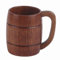 Vaso de cerveza de madera pura hecho a mano, ideal para uso doméstico, ligero y sólido