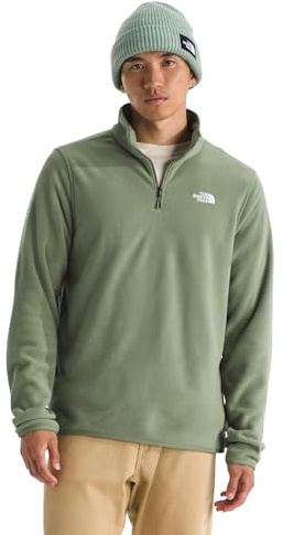 The North Face Herren Glacier Fleece 1/4 Zip Sweatshirt, Bark Mist, S