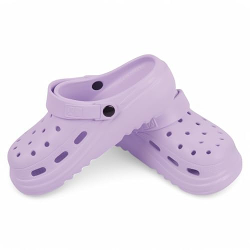 CHILLIFE Zuecos de Plataforma con Ventilación para Mujer, Sandalias de Ducha y Playa, Zapato Comodo, Fabricado en Portugal