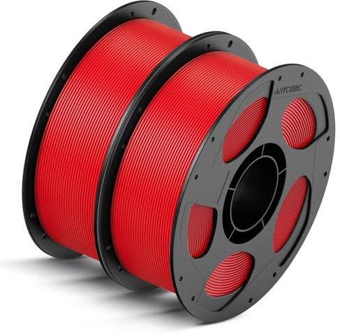ANYCUBIC Refill High Speed PLA und Spool Kit, Bis zu 600 mm/s Hohe Geschwindigkeit 3D Drucker Filament, Intelligente Identifikation 2KG Rot