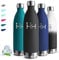 Gourde Isotherme, Gourde 1l, Sans BPA, Gourde Sport, 24h Froid & 12h Chaud, Gourde Inox, Anti Fuite, Bouteille Isotherme, Facile à Transporter, Gourde Metal, pour Voyage, Randonnée, Aptitude, Camping