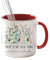 Tasse Personalisiert Kaffeetasse mit Spruch Teetasse aus Keramik 350 ml Keramiktasse mit Buch Blumendesign Geschenkidee Geschenk für Tochter Freundin Freundin Kollegin Familie
