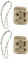 Amagogo Climbing Hangboard Rock Climbing Training Board with Rope Climbing Fingerboard for Door Mount